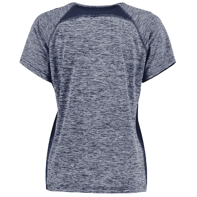 Holloway Women's Navy Heather Electrify Coolcore Tee