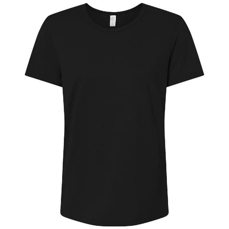 Alternative Apparel Women's True Black Earthleisure Modal Triblend Tee