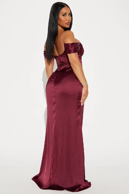 Andrea Corset Gown - Wine