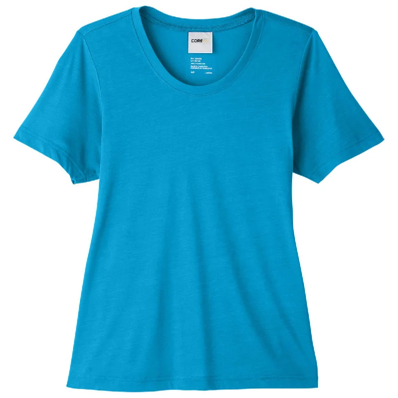 Core 365 Women's Electric Blue Fusion ChromaSoft Performance T-Shirt