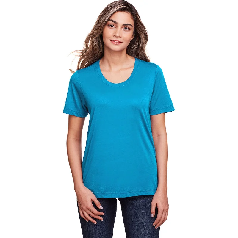 Core 365 Women's Electric Blue Fusion ChromaSoft Performance T-Shirt