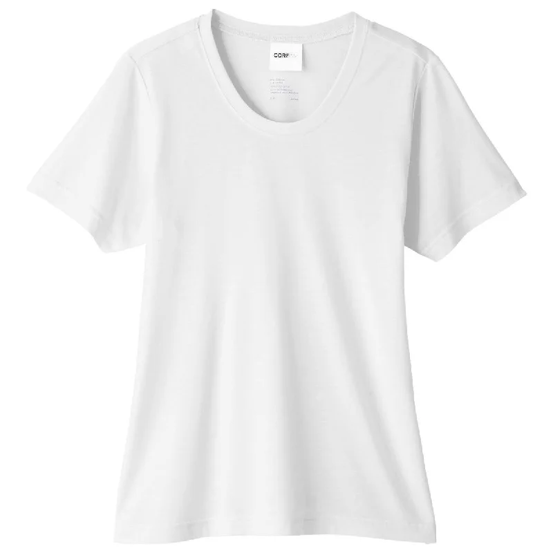 Core 365 Women's White Fusion ChromaSoft Performance T-Shirt