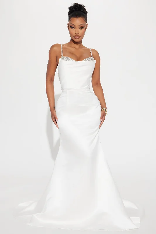 Crystal Elegance Gown - White