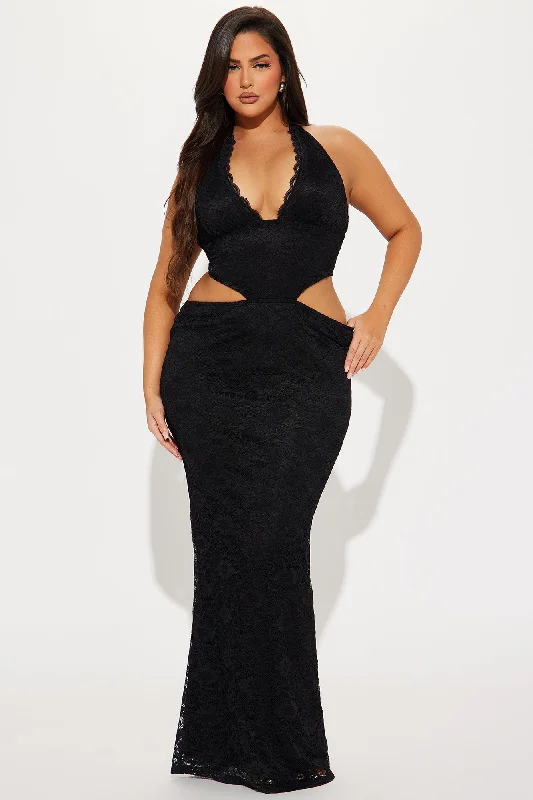 Fiorella Lace Maxi Dress - Black