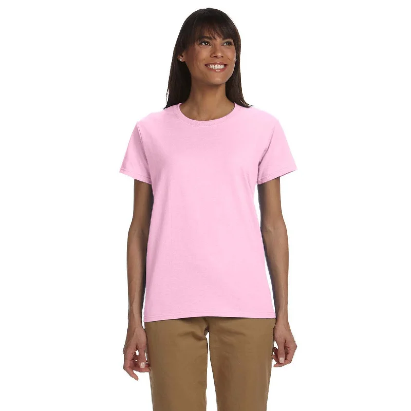 Gildan Women's Light Pink Ultra Cotton 6 oz. T-Shirt