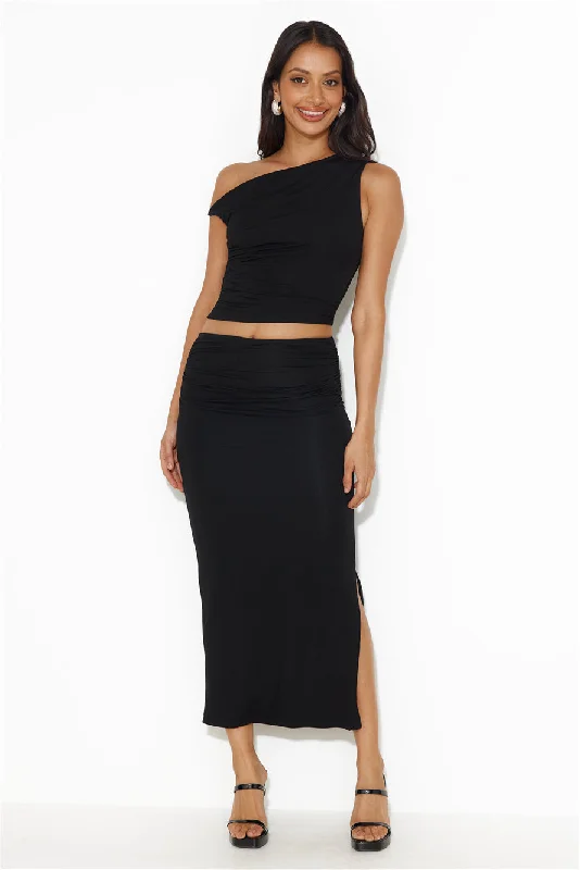 Ignite Love Maxi Skirt Black