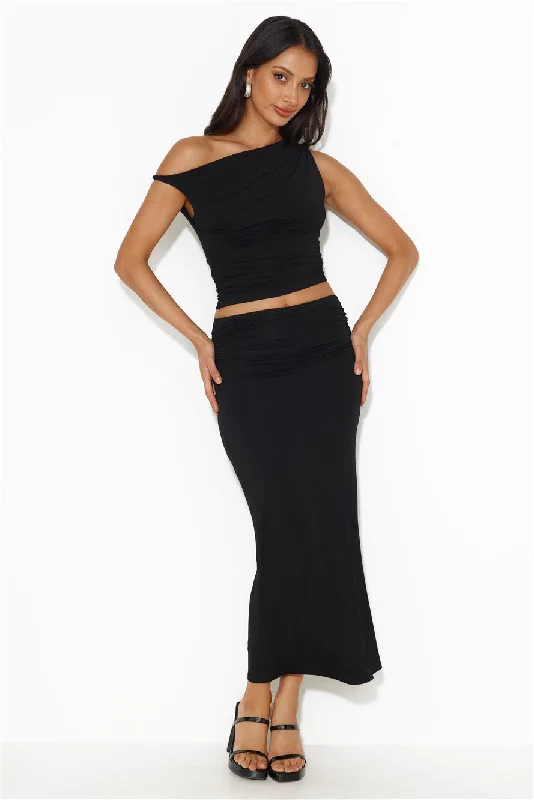 Ignite Love Maxi Skirt Black