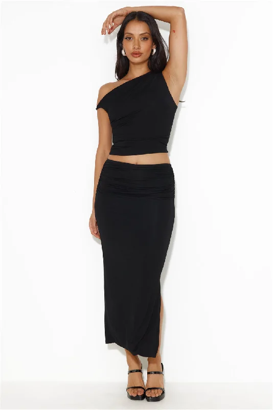 Ignite Love Maxi Skirt Black