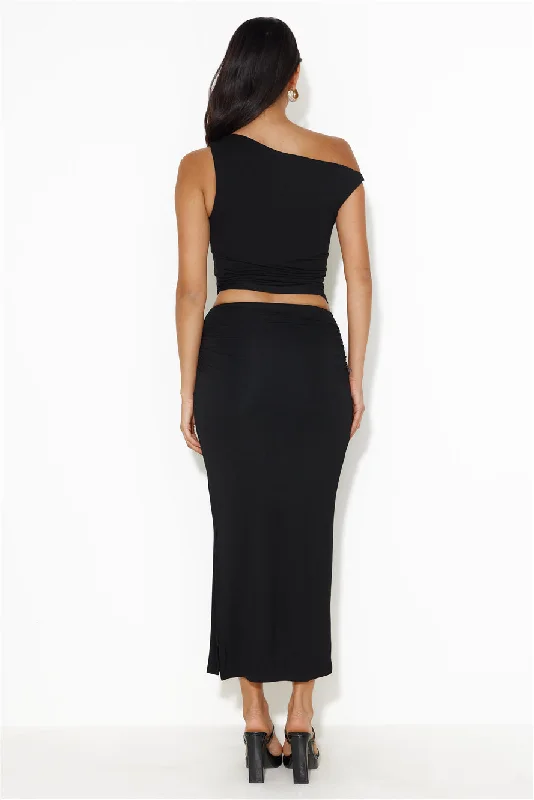 Ignite Love Maxi Skirt Black