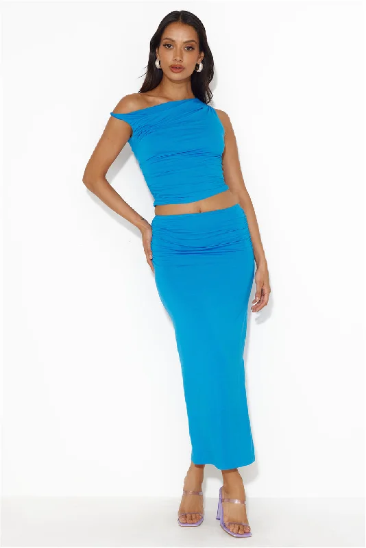 Ignite Love Maxi Skirt Blue