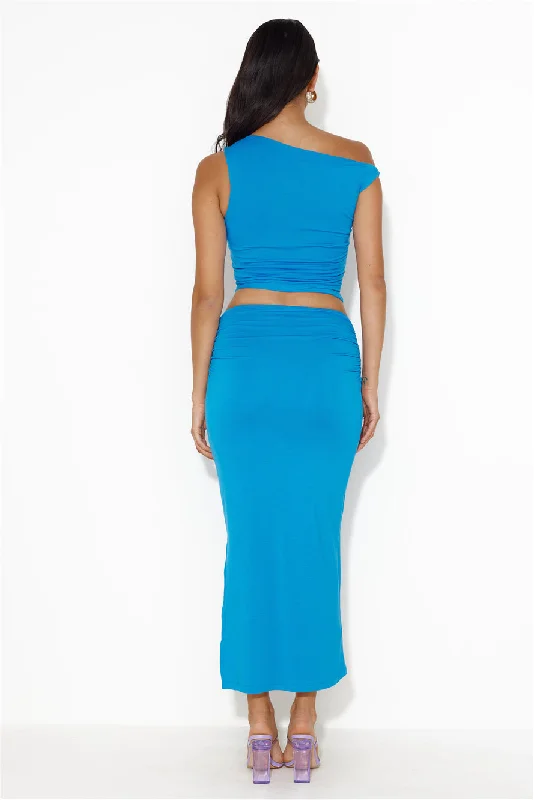 Ignite Love Maxi Skirt Blue