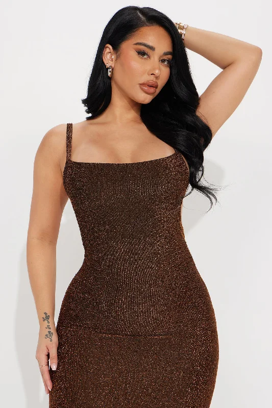 It's A Body Serve Midi Dress - Copper