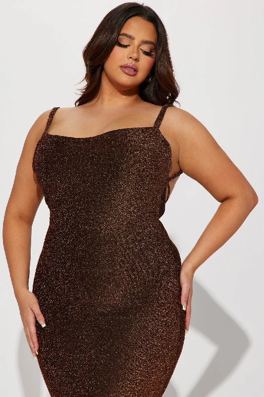 It's A Body Serve Midi Dress - Copper