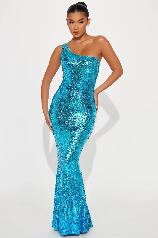 Jazmine Sequin Gown - Blue