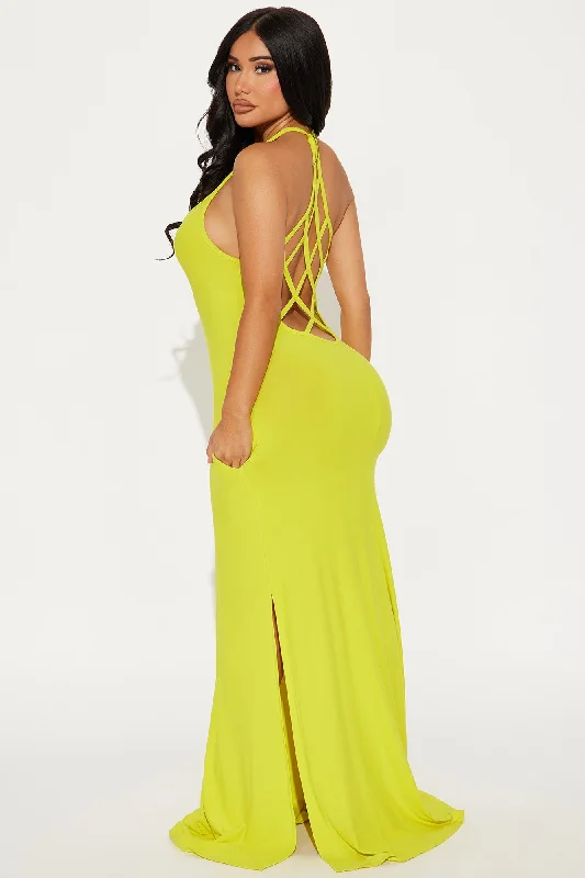 Let Be Real Maxi Dress - Yellow