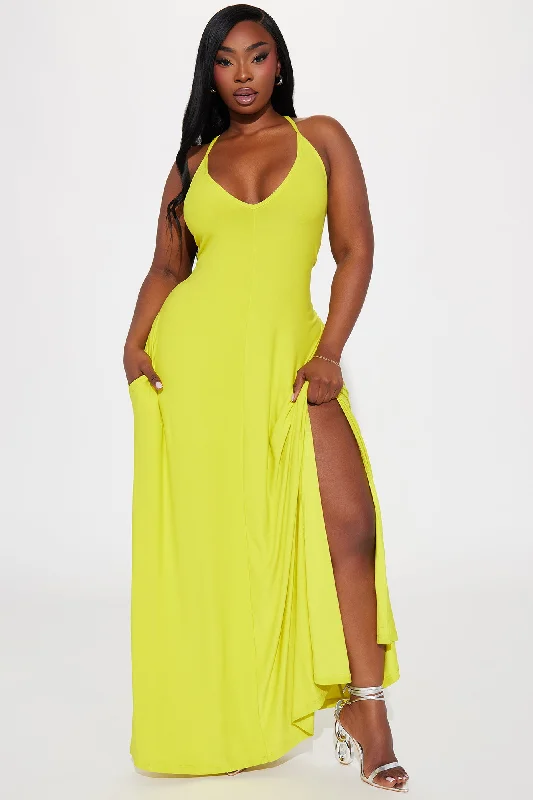 Let Be Real Maxi Dress - Yellow