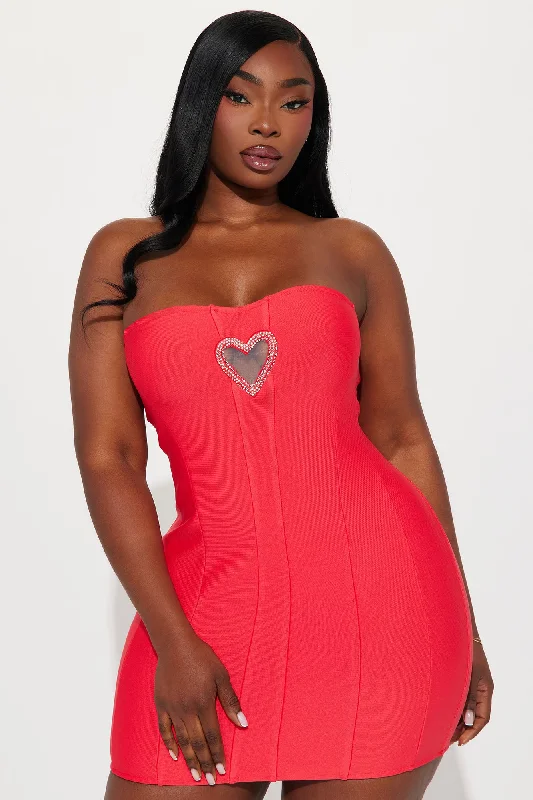 Lover Bandage Micro Mini Dress - Red