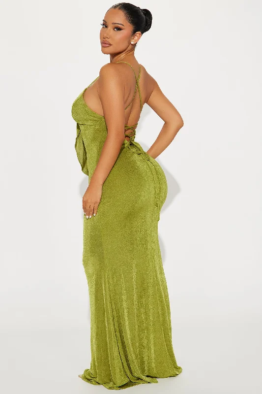 Mariella Rose Maxi Dress - Chartreuse