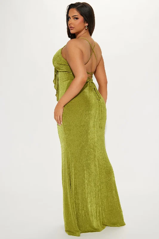 Mariella Rose Maxi Dress - Chartreuse