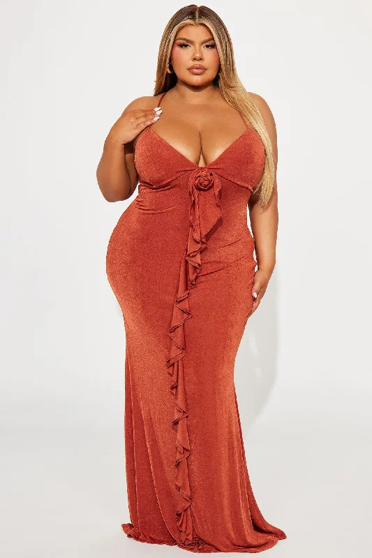 Mariella Rose Maxi Dress - Rust