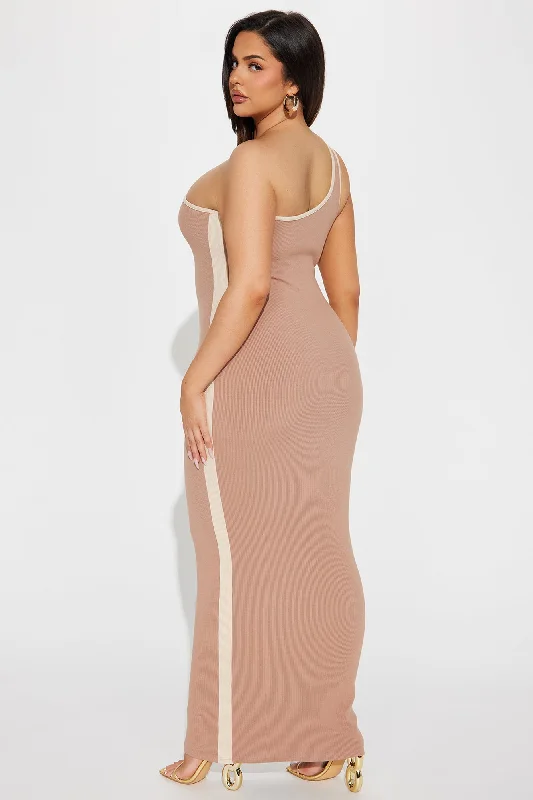 Maya Snatched Maxi Dress - Mocha/combo