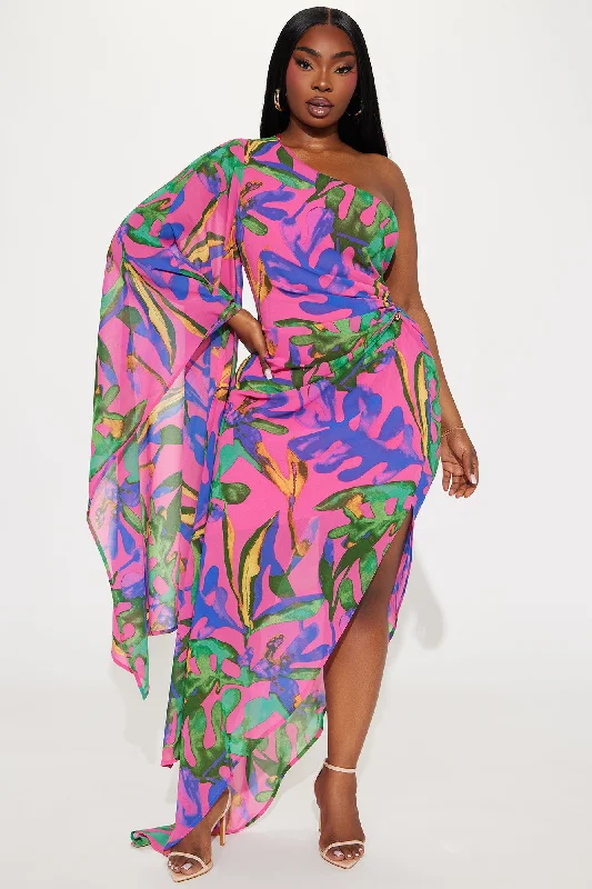 Maylie Chiffon Maxi Dress - Multi Color