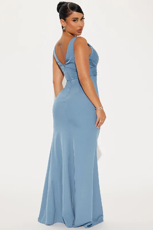 More Looking Gown - Dusty Blue