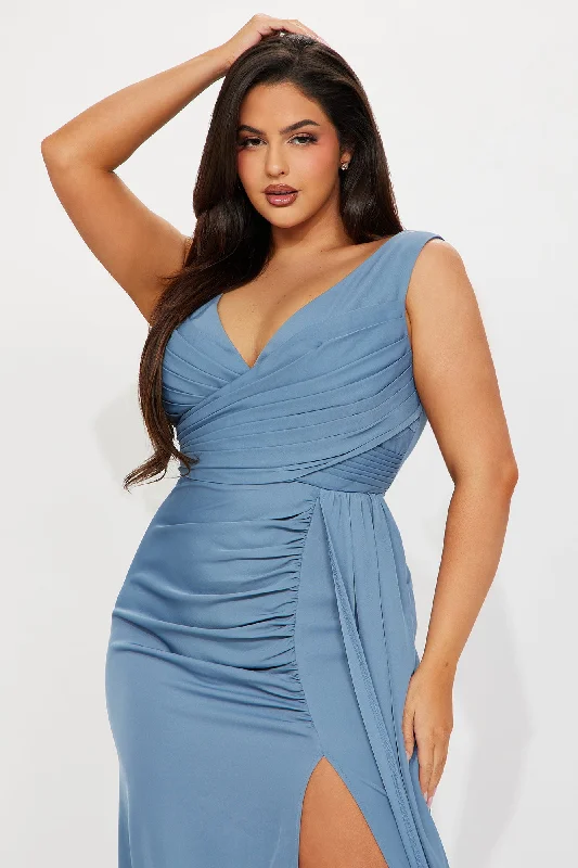 More Looking Gown - Dusty Blue