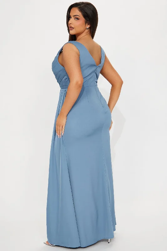 More Looking Gown - Dusty Blue