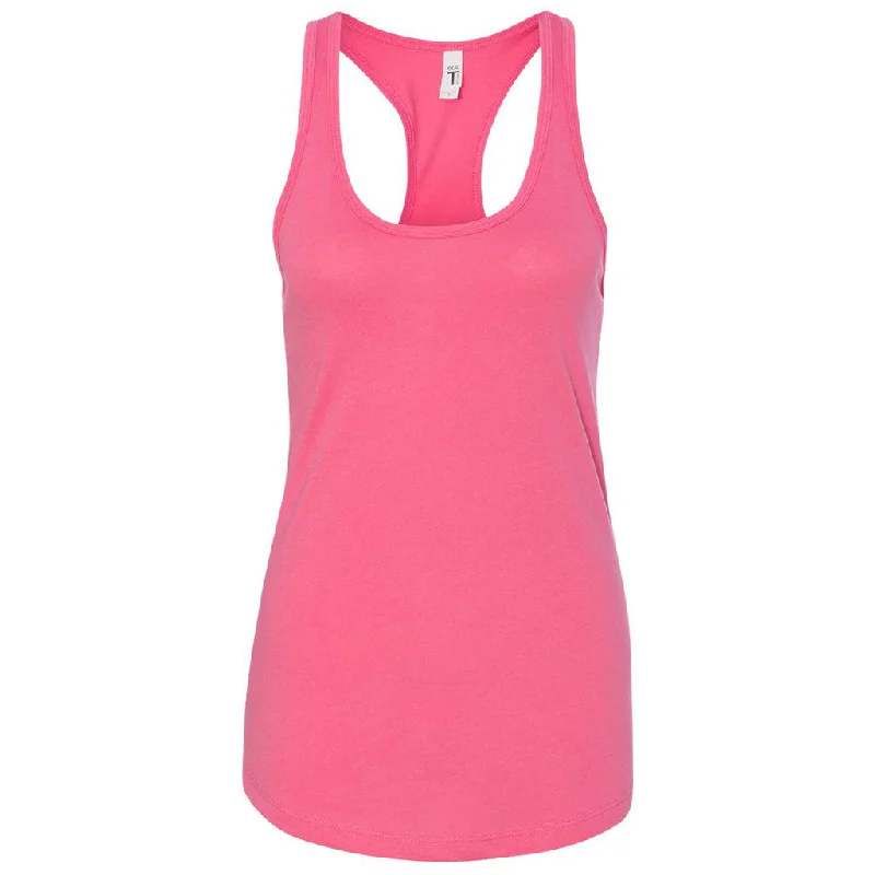 Next Level Women's Hot Pink Ideal Racerback Tank