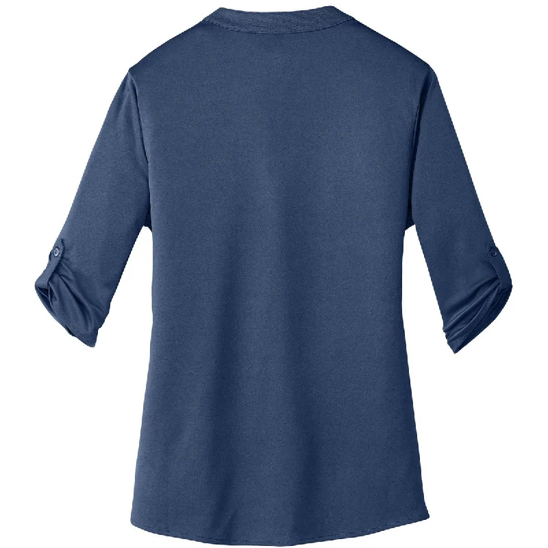 OGIO Women's Blue Indigo Crush Henley