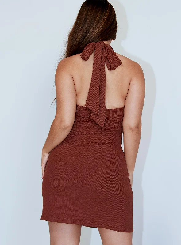 Ohana Mini Dress Brown