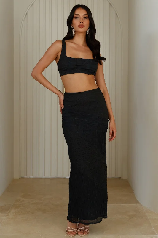 Perfect Piece Maxi Skirt Black