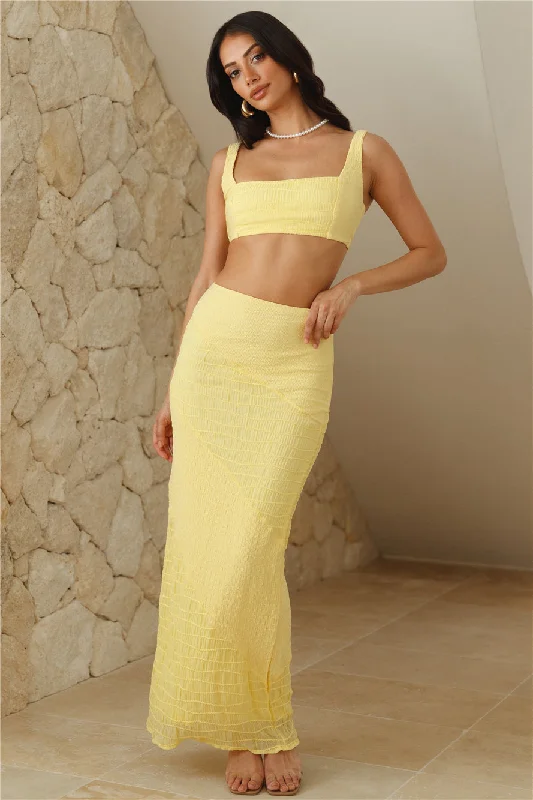 Perfect Piece Maxi Skirt Yellow