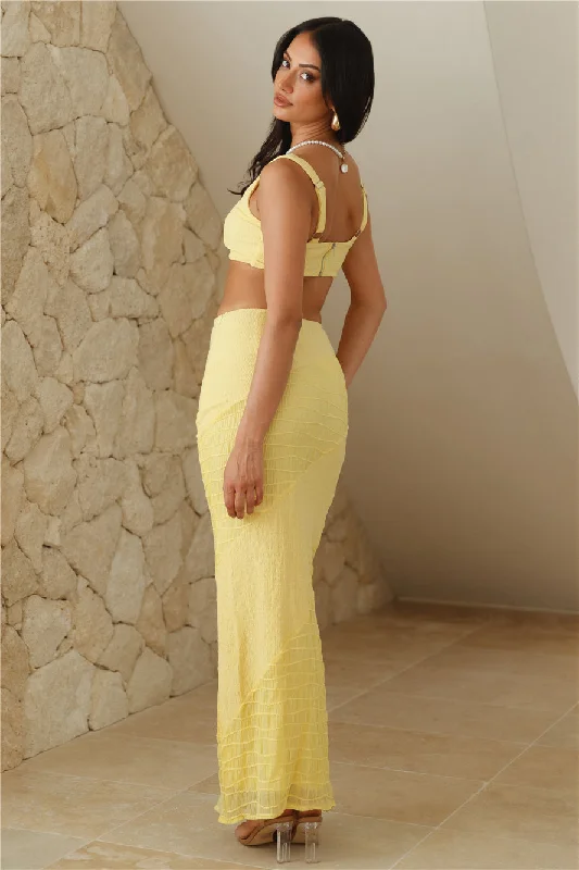 Perfect Piece Maxi Skirt Yellow