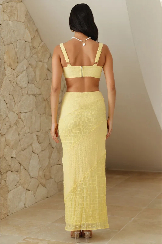 Perfect Piece Maxi Skirt Yellow