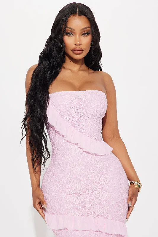 Say When Lace Maxi Dress - Pink