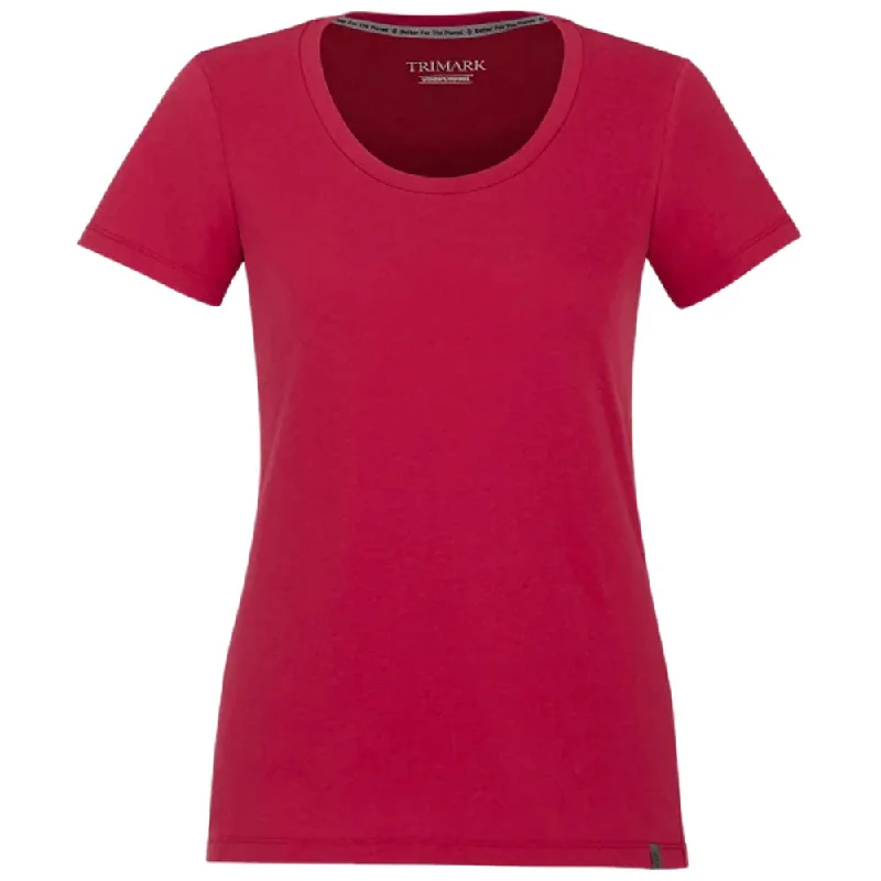 Elevate Women's Vintage Red Somoto Eco Short Sleeve Tee