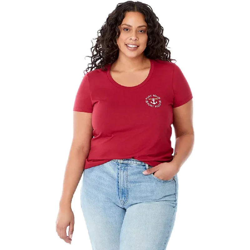 Elevate Women's Vintage Red Somoto Eco Short Sleeve Tee