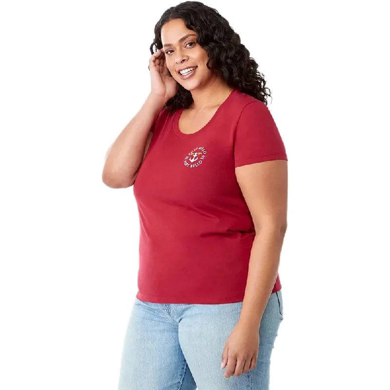 Elevate Women's Vintage Red Somoto Eco Short Sleeve Tee