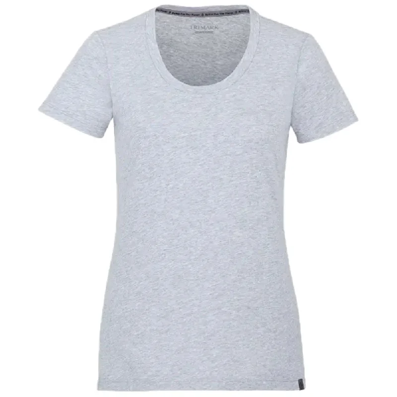 Elevate Women's Heather Grey Somoto Eco Short Sleeve Tee