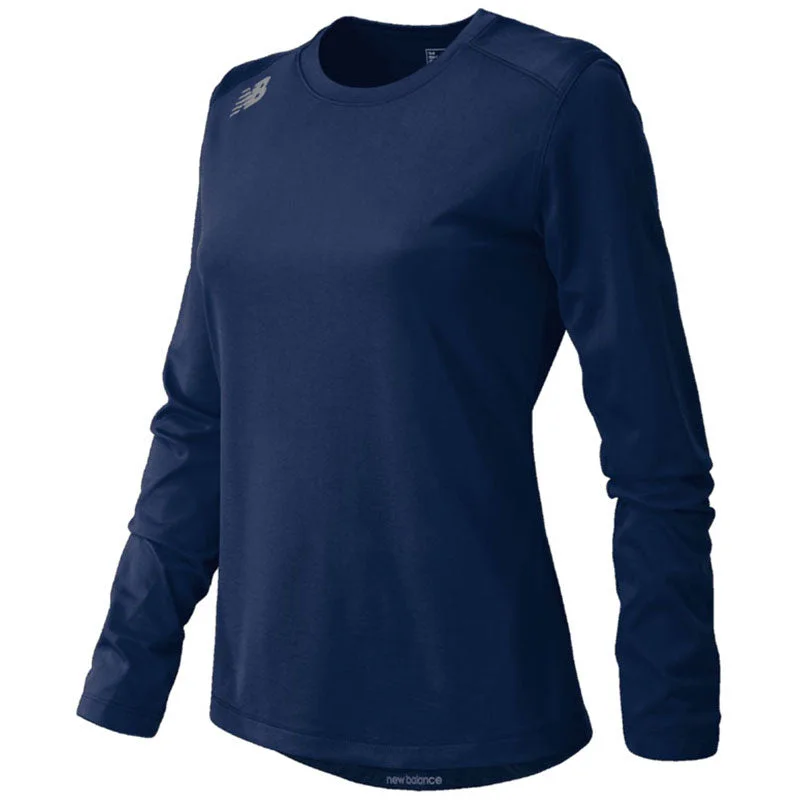 New Balance Women's Team Navy Long Sleeve Tech Tee