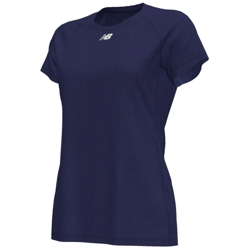 New Balance Women's Team Navy Raglan Tech Tee