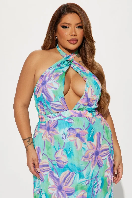 Tropic Lifestyle Maxi Dress - Green/combo