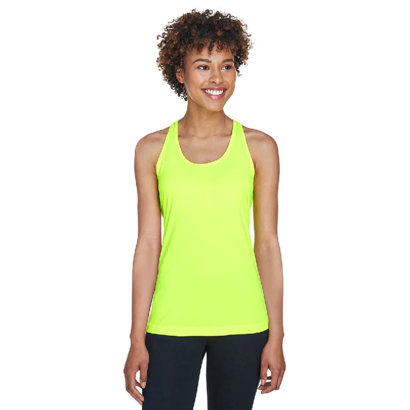 Team 365 Women's Safety Yellow Zone Performance Racerback Tank