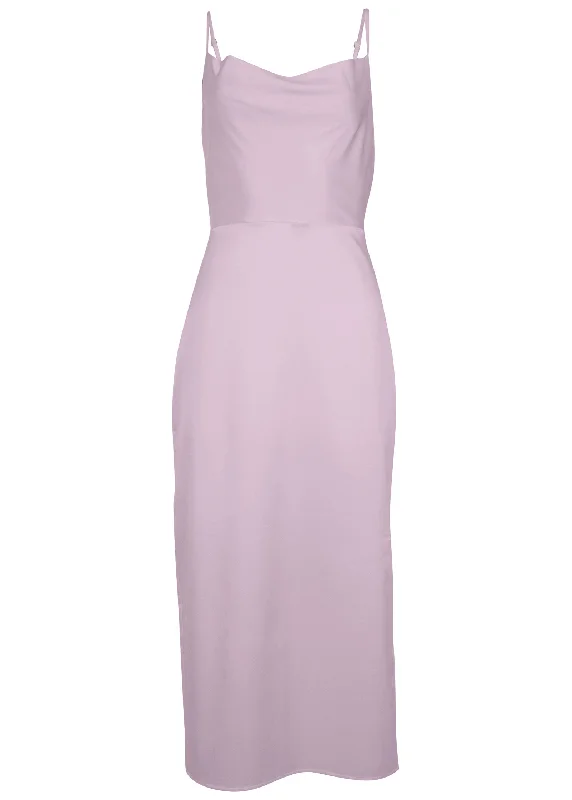 Cowl neck slip dress - Lilac