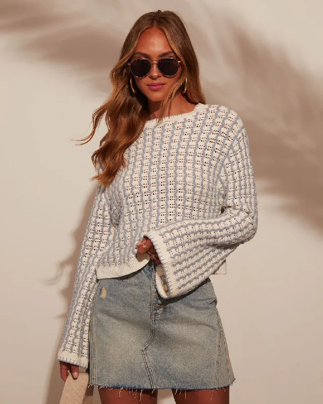 Amani Wide Sleeve Gingham Pullover