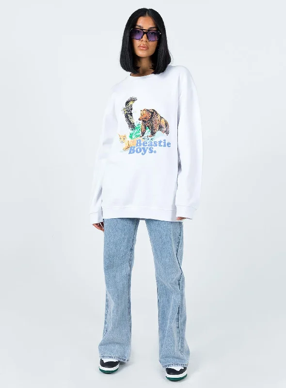 Beastie Boys Sweater White