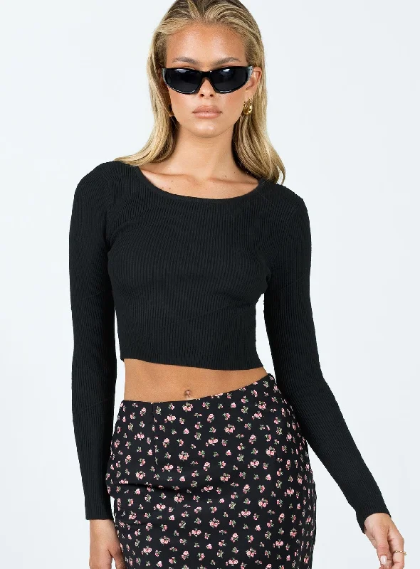 Brunz Long Sleeve Top Black