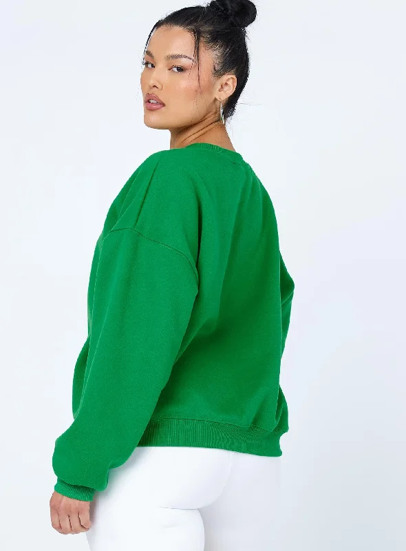 Charlotte Crewneck Sweatshirt Green